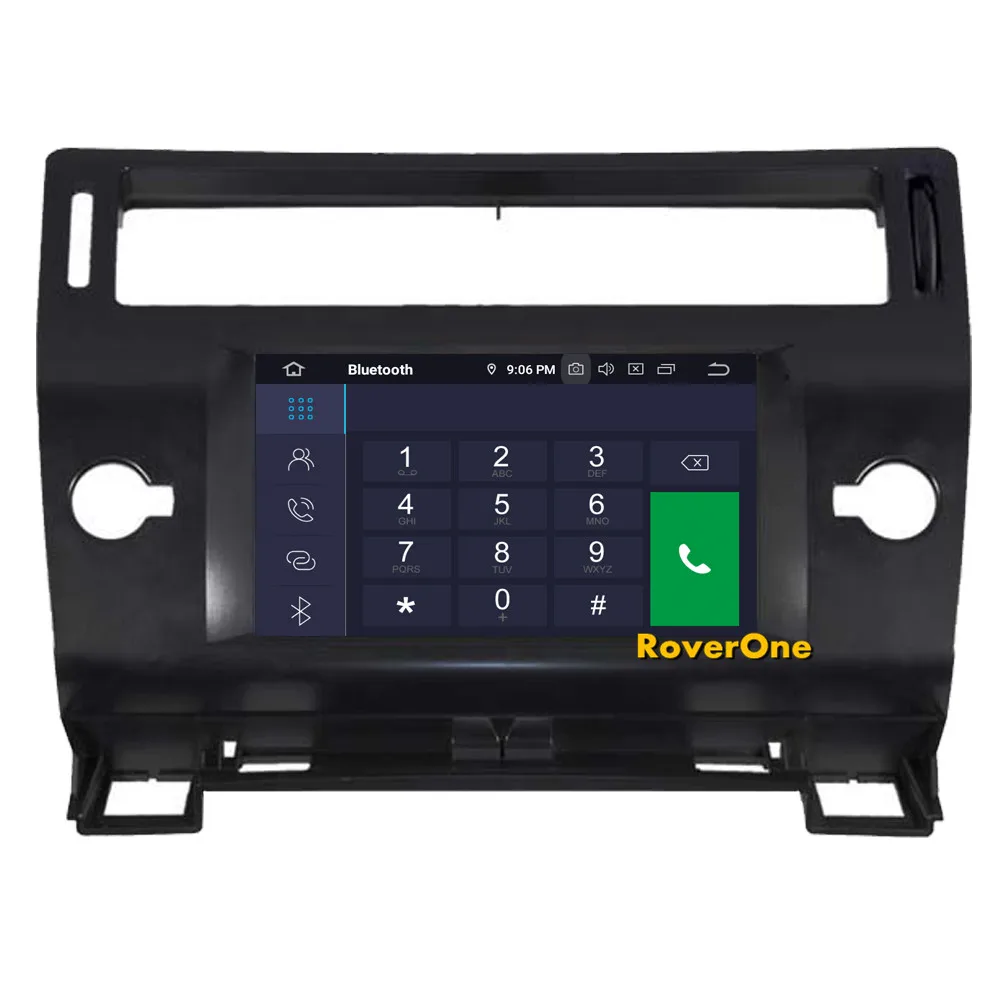 Cheap RoverOne Car Multimedia System For Citroen C4 C-Triomphe C-Quatre Android 9.0 Radio Stereo DVD GPS Navigation Media Music Player 8