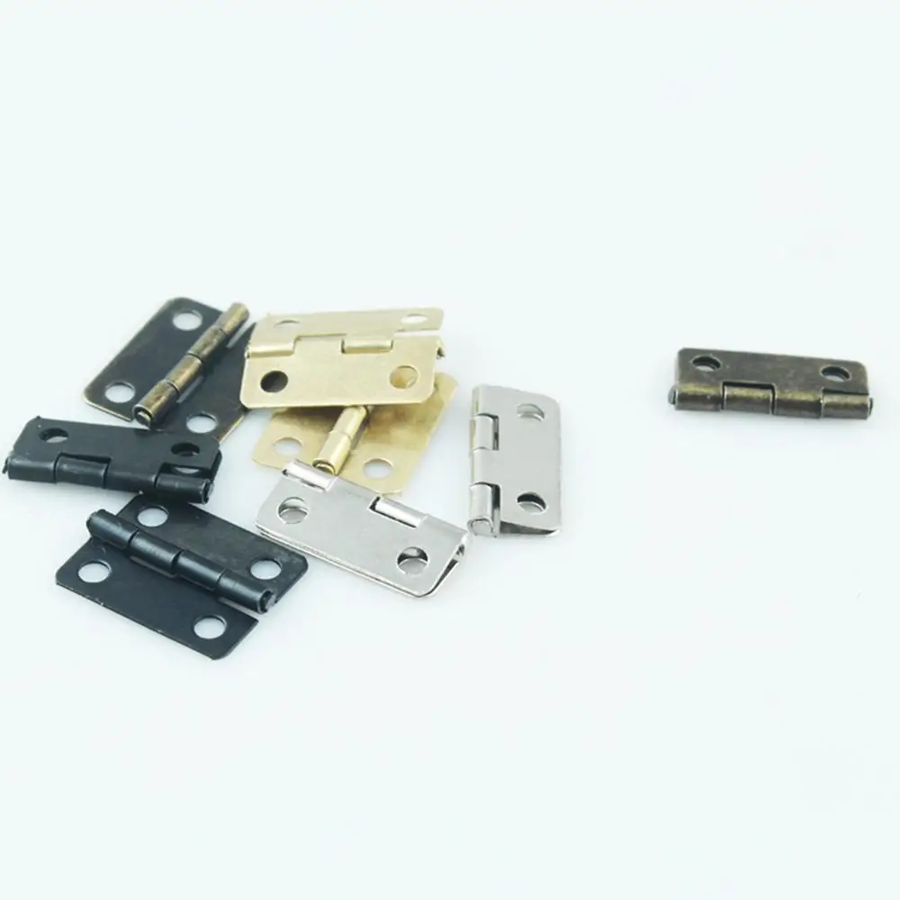 

10pcs-4 points hinges Mini hinges Screen hinges Mini furniture hinges Mini hinges Ancient antique hinges