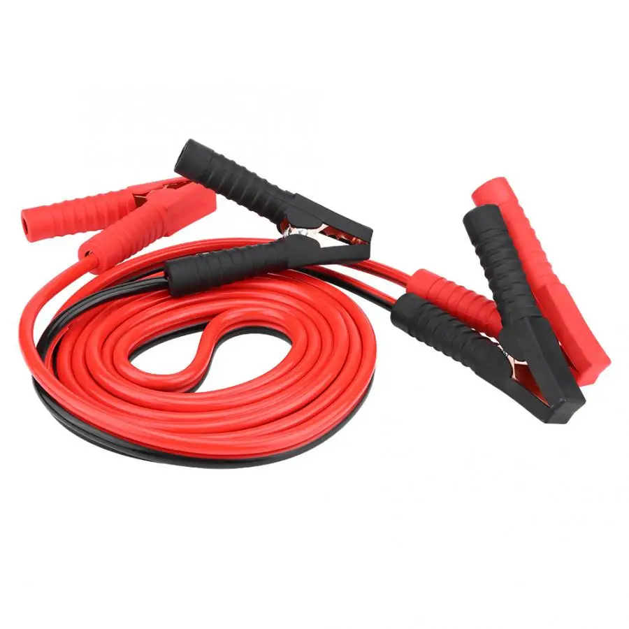 

350A 12ft Car Power Booster Cable Emergency Battery Jumper Cables for Mazda 6 2010 2011 2012 2013 2014 2015 2016 Black + Red
