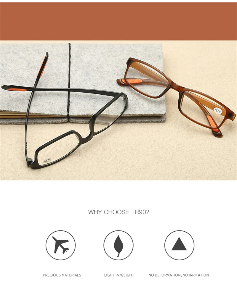 Ahora сверхлегкие TR90 очки для чтения для мужчин и женщин смола линзы для дальнозоркости очки+ 1.0to+ 4,0
