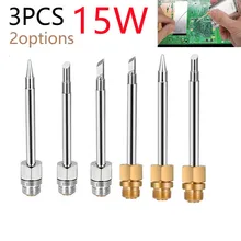 

3Pcs 15w 2in 510 Interface Soldering Iron Tip Mini Portable USB Soldering Iron Tip 510 Interface Universal Welding Tools