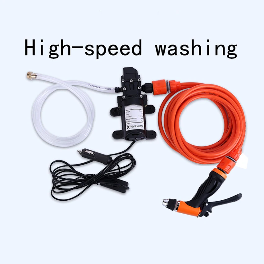 

DC 12V Micro Electric Diaphragm Water Pump Automatic Switch High Pressure Car Washing 8mm Spray Outlet Water Pump