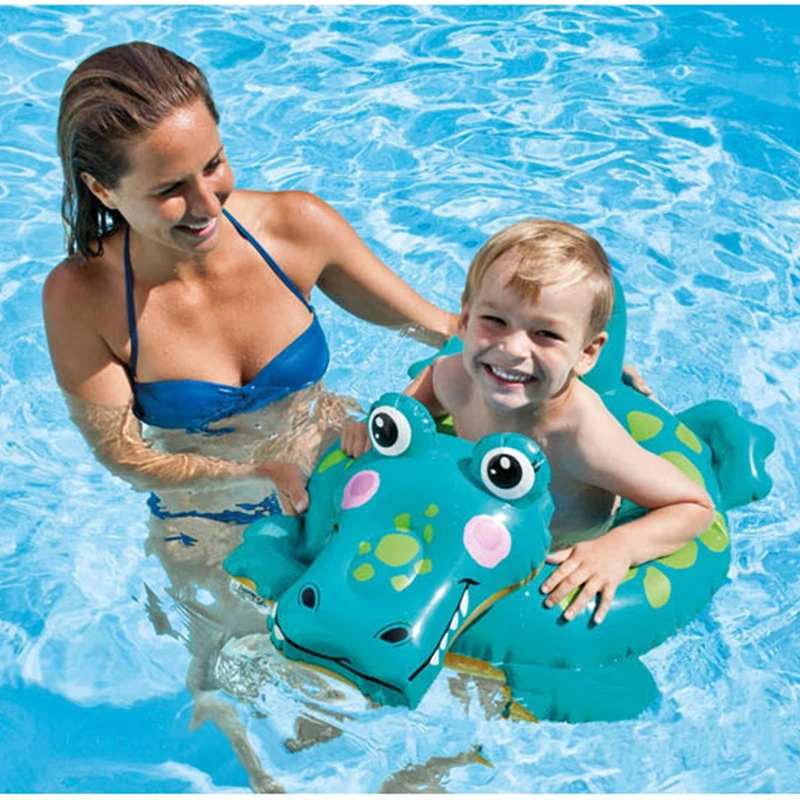 Kids Swim Ring Inflatable  Swimming Pool Toy Tubes Swim Laps 0-7 Year Old DD 