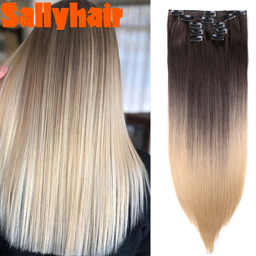 Hair Extensions Clip One Piece Synthetic Hair Extensions Clip