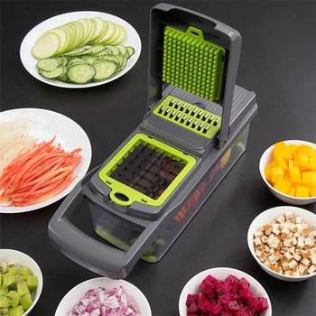 

Vegetable cutter multifunctional Slicer Fruit Peeler Potato Grater Chopper Kitchen accessories basket vegetable slicer