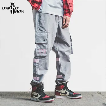 

Lindsey Seader Men Joggers Cargo Pants Hiphop Harajuku Harem 2020 Autumn Casual Tactical Pants Pockets Track Trousers Cotton