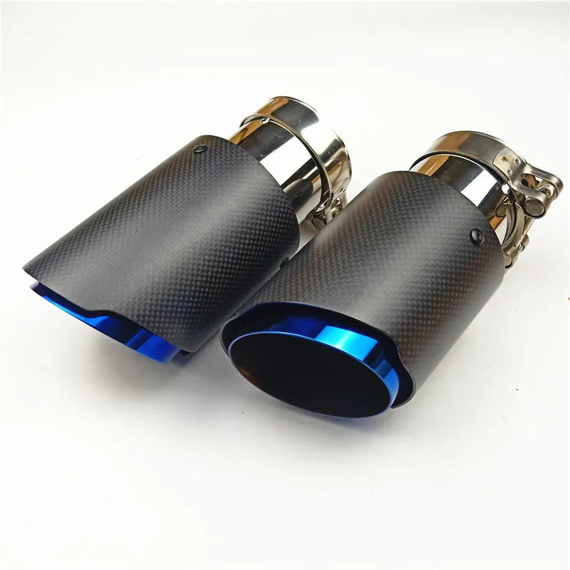 

2 Pieces Car Accessories Glossy / Matt Carbon Akr- apovic Exhaust Muffler Pipes for Universal Carbon Exhaust Systerms Tips
