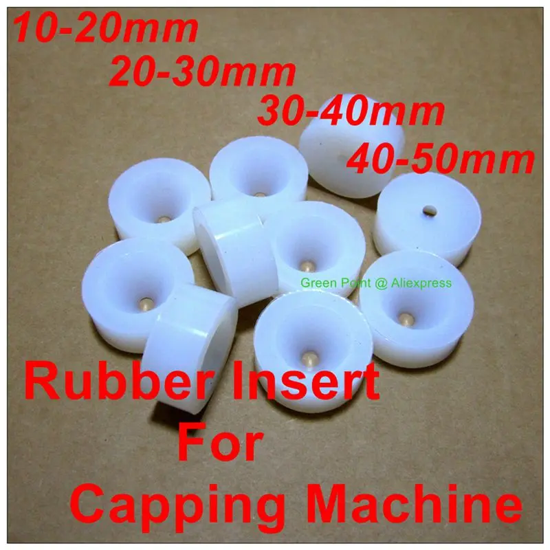 Rubber Insert For Electric Capping Machine Accessories Silicone Head  For Diameter Size 10-20mm/20-30mm/30-40mm/40-50mm Cap Tool