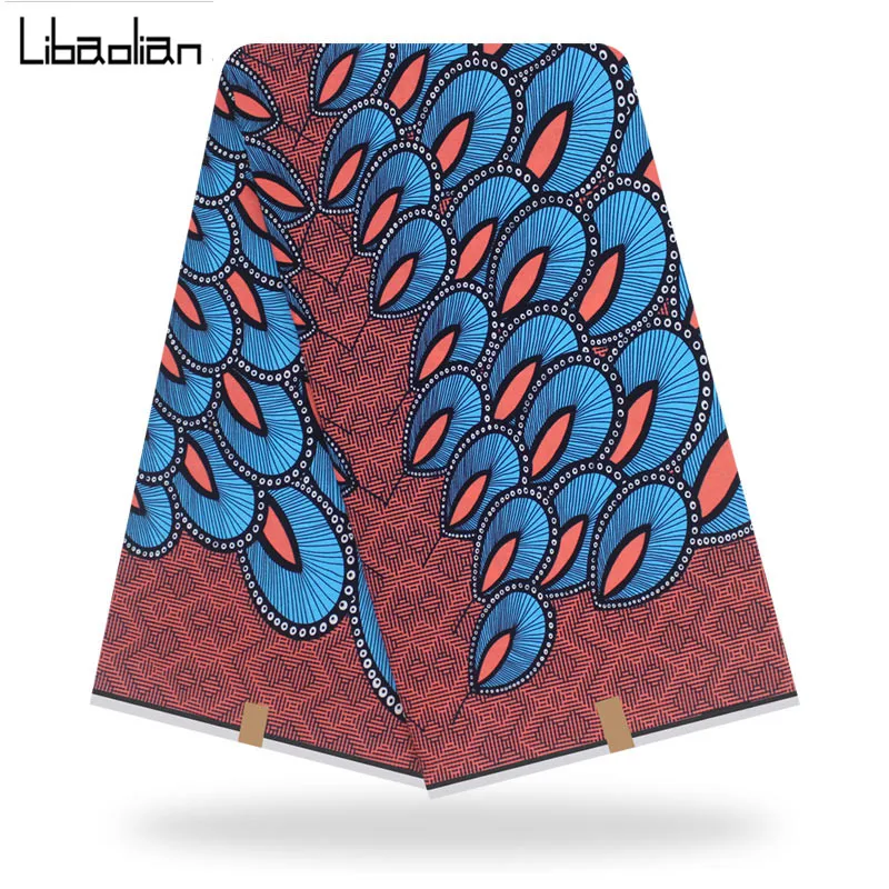 Высокое качество распродаж принт воск Африканский гарантированный батик настоящий голландский воск ткань хлопок нигерийский голландский парафин Анкара ткань F910-21