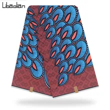 Высокое качество распродаж принт воск Африканский гарантированный батик настоящий голландский воск ткань хлопок нигерийский голландский парафин Анкара ткань F910-21