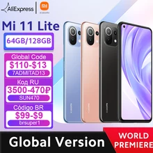 Глобальная версия смартфона Xiaomi Mi 11 Lite, Восьмиядерный процессор Snapdragon 732G, 64 ГБ/128 ГБ, задняя камера 64 мп, 4250 мАч, NFC Глобальная версия смартфона Xiaomi Mi 11 Lite, Восьмиядерный процессор Snapdragon 732G, 64 ГБ/128 ГБ, задняя камера 64 мп, 4250 мАч, NFC