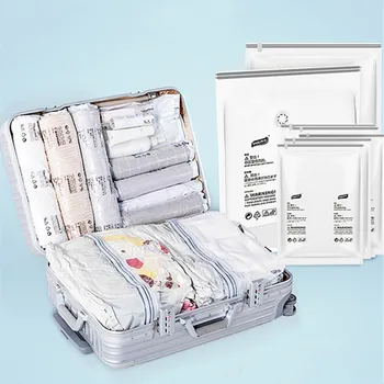 

Vacuum-free vacuum travel portable storage bag small suitcase storage hand-rolled compression bag three-dimensional storage bag