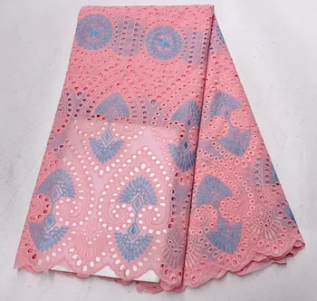 

swiss voile lace with african lace fabric high quality silk fabric match with cotton lace fabric sets 5 yards