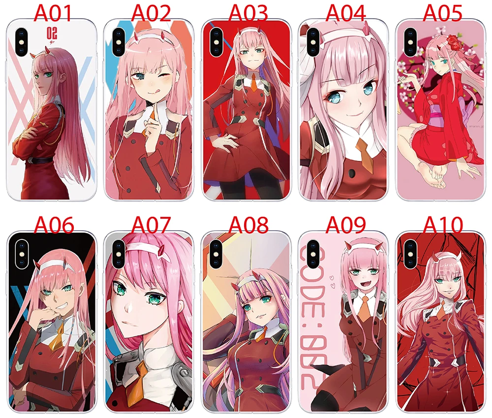 Phone Case For Sony Xperia 10 Plus 8 5 1 Iii Xr Ace X Performance Case Soft Tpu Anime Zero Two Franxx Back Cover Mobile Phone Cases Covers Aliexpress