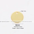 Coin 8mm Gold