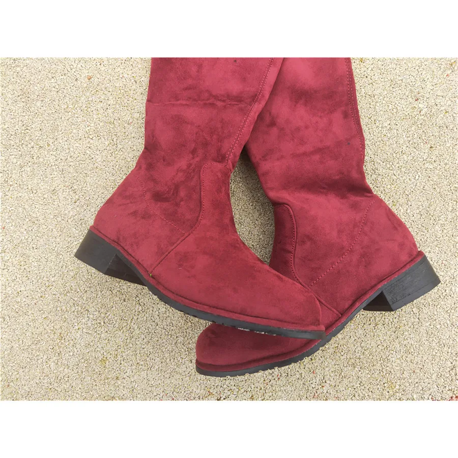 

Overknee Woman Winter 2019 Autumn Long Flat Bottom High Thin boots