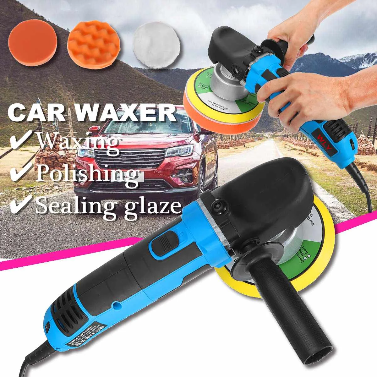 

Car Polishing Machine Electric Cars Polisher Waxing Machine Automobile Furniture Polishing Tools Car Waxer Sander Buffer