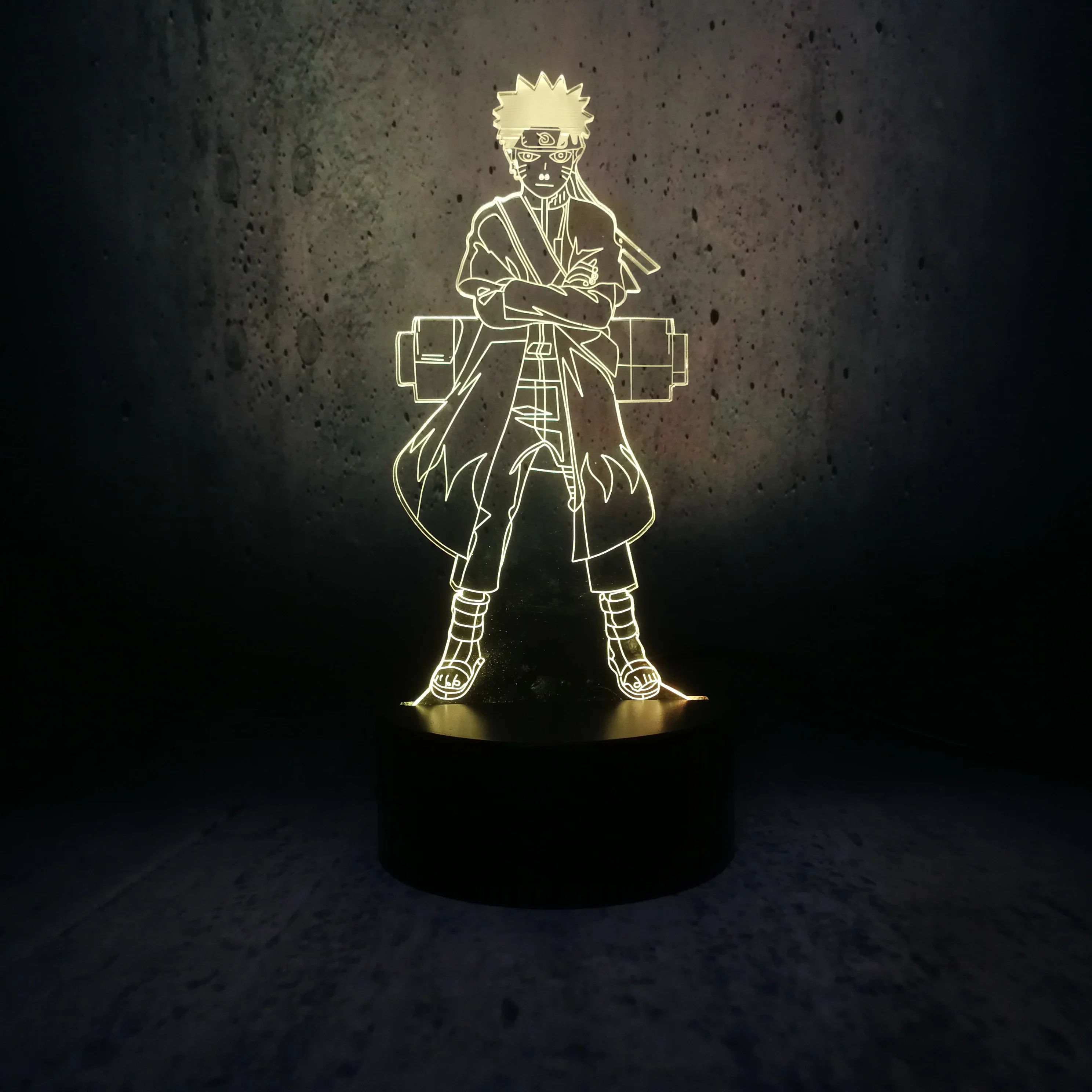

Naruto 3D led lamp standing cool cartoon man Night Light children room decor creative exhibition lava display bulb moon lava