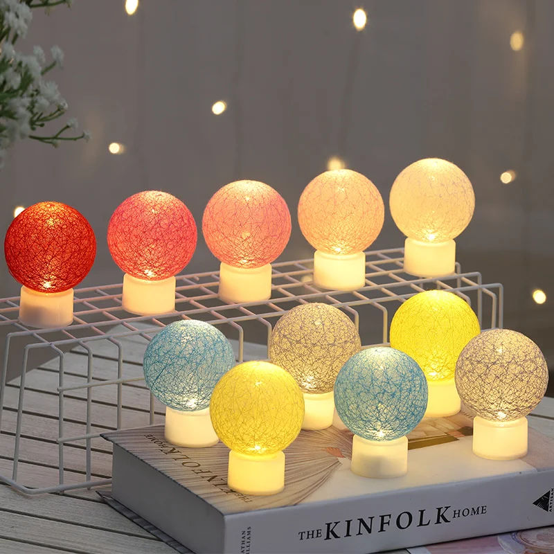 

Cotton Ball Table Lamp Candle Night Light Proposal Marriage Confession Creative Supplies Birthday Layout Props Scene Decoration