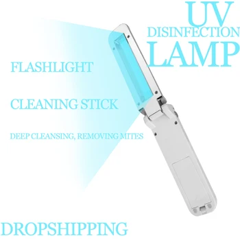 

Dropshipping UV Light Wand Travel Portable Handheld UV Flashlight Wand Lamp Flashlight