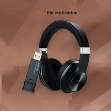 Bluetooth 5.0 Headphones Headset with Mic 3.5mm Input and USB Bluetooth Audio Transmitter for PC TV Laptop Mobile Phone Tablet
