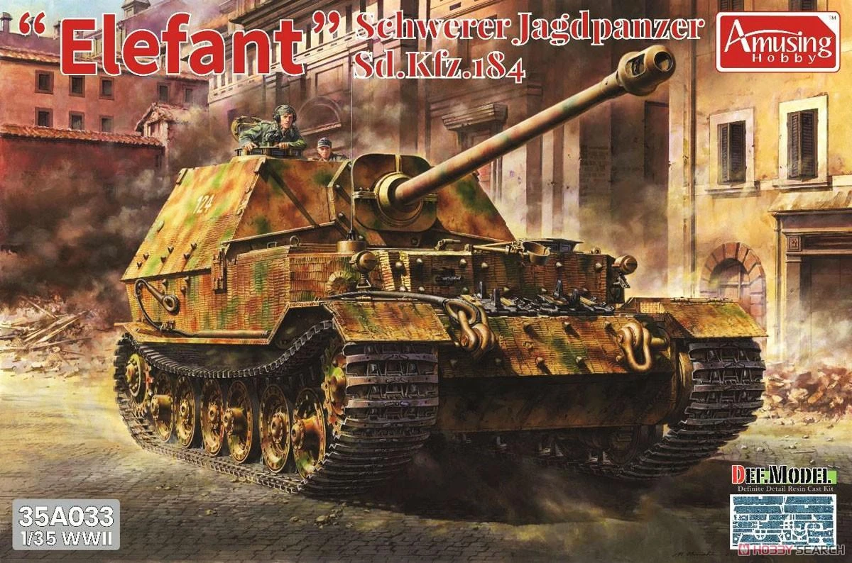 Amusing Hobby Ah35a033 1 35 Elephant Elefant Schwerrer Jagdpanzer Sd Kfz 184 Tank Aliexpress