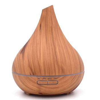 

400Ml Ultrasonic Air Humidifier Aroma Essential Oil Diffuser Wood Aromatherapy Cool Mist Maker Fogger Air Vaporizer EU Plug