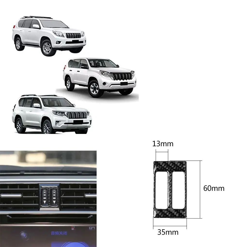 Замена для Land Cruiser Prado 2010- панель из углеродного волокна Защитная Наклейка Декор зеркало заднего вида и 2 шт