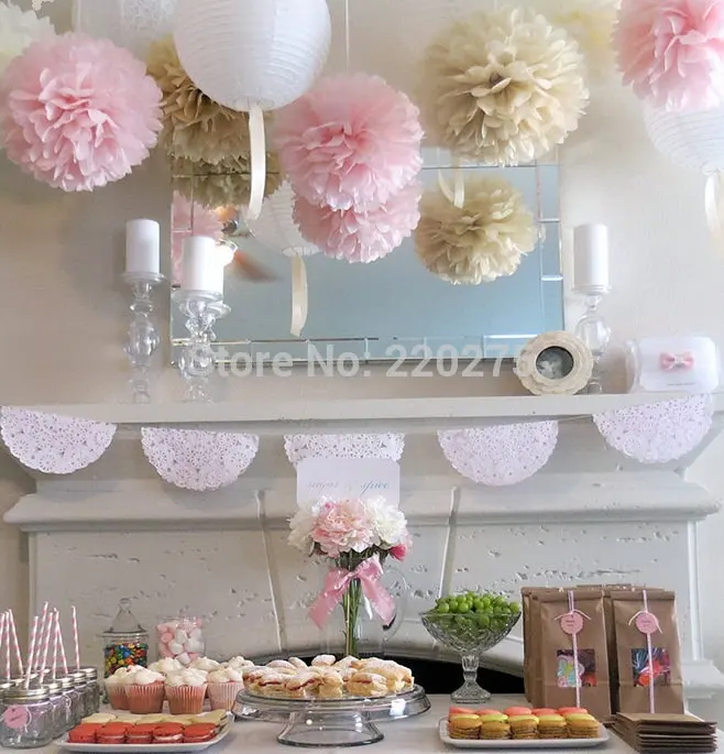 30 teile/los 6 zoll 15cm Seidenpapier Pom Poms Papier Blumen Ball pompom hochzeit Dekoration Geburtstag Dekoration Für Partys