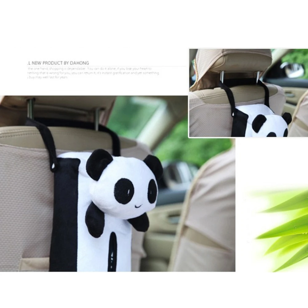 

Cute Little Animal Tissue Box Holder Zipper Backseat Hanging Tissue Case for Car and Home Use Car Decoration High Quality