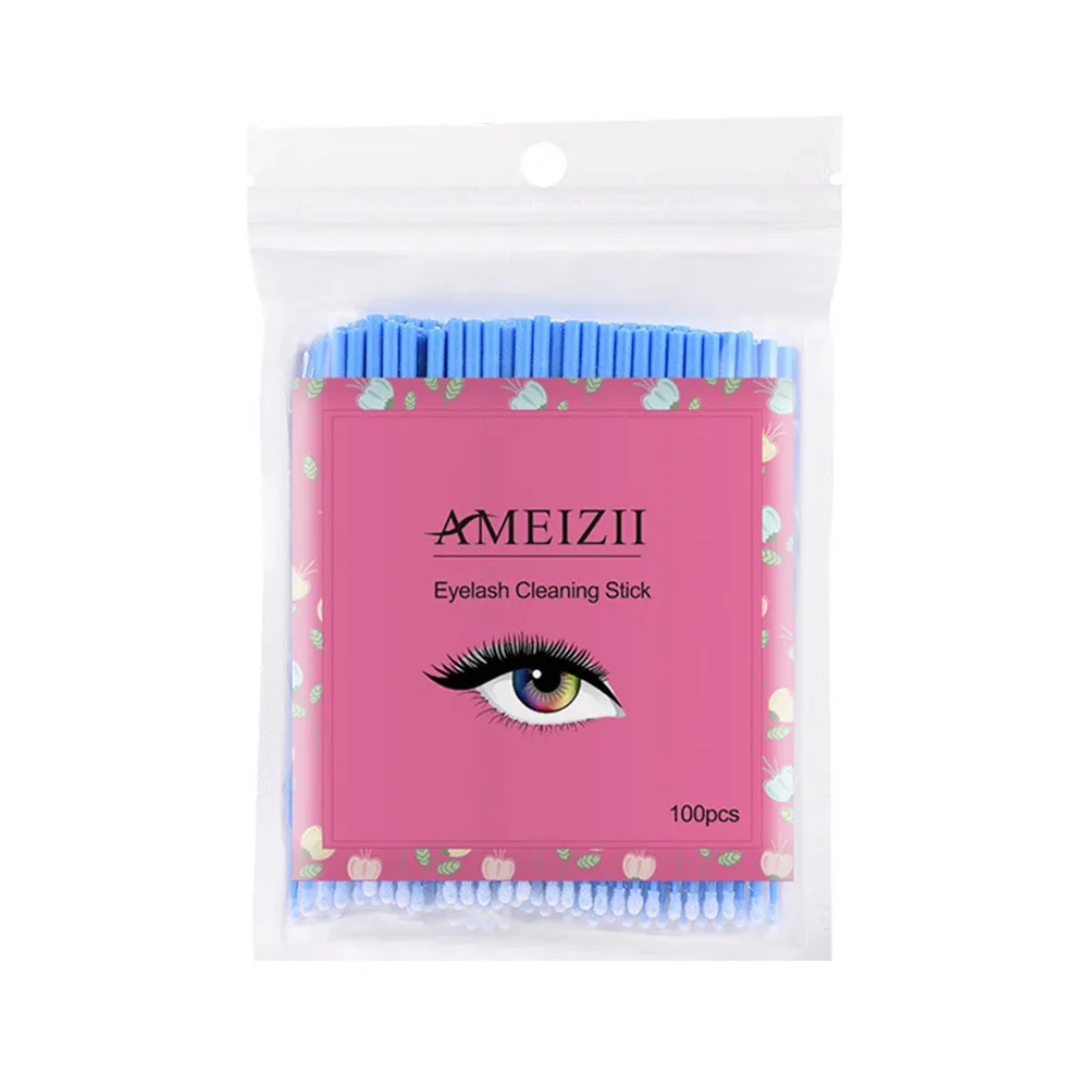 Disposable Micro Brushes Makeup Regular Tool Eyelash Cotton Swab Cleaning Swab Eyelash Brushes Hot Natural Eyelashes Remover