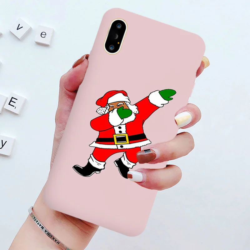 Чехол для телефона с рождественским рисунком для iphone 11 Pro Max XS XR XS Max Cartoon Santa Play чехол с видом баскетбола для iphone X 6 6s 7 8 Plus Coque