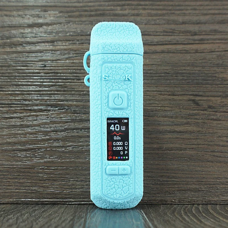 Синий Силиконовый защитный чехол для Smok PRM40 40w Vape Pod Pen Mod kit светящийся белый - Цвет: Синий