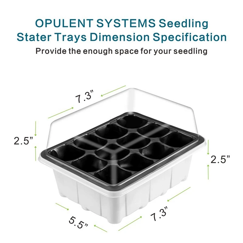 10 комплектов поддонов для семян 120 ячеек поднос для стартера для рассады Набор для проращивания садовых растений лоток для запуска семян с куполом и основанием, ручной инструмент