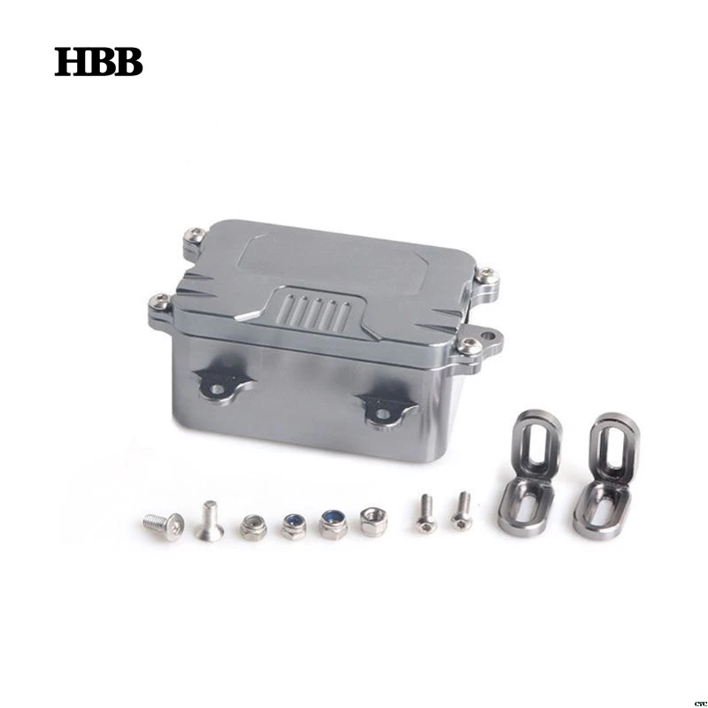

Metal Receiver Box ESC for 1/10 RC Crawler Car Axial SCX10 RC4WD D90 D110 Upgrade Parts