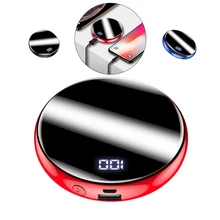 20000 мАч портативное мини-зарядное устройство с зеркальным экраном, зарядное устройство для телефона, светодиодный внешний аккумулятор для мобильного телефона