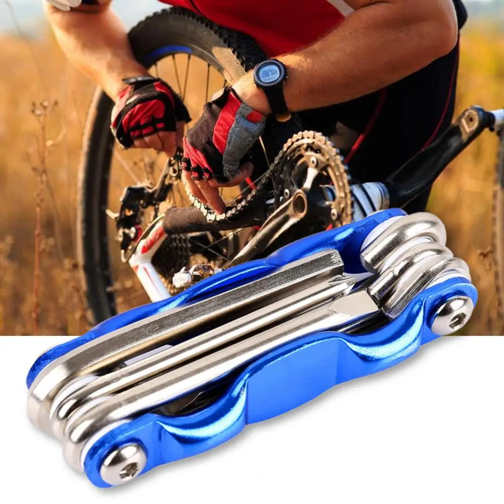 

Folding Wrench Set Useful 6 In 1 Hex Key Cross Head Foldable Wrench Kit Steel Portable Folding Wrenches Kit