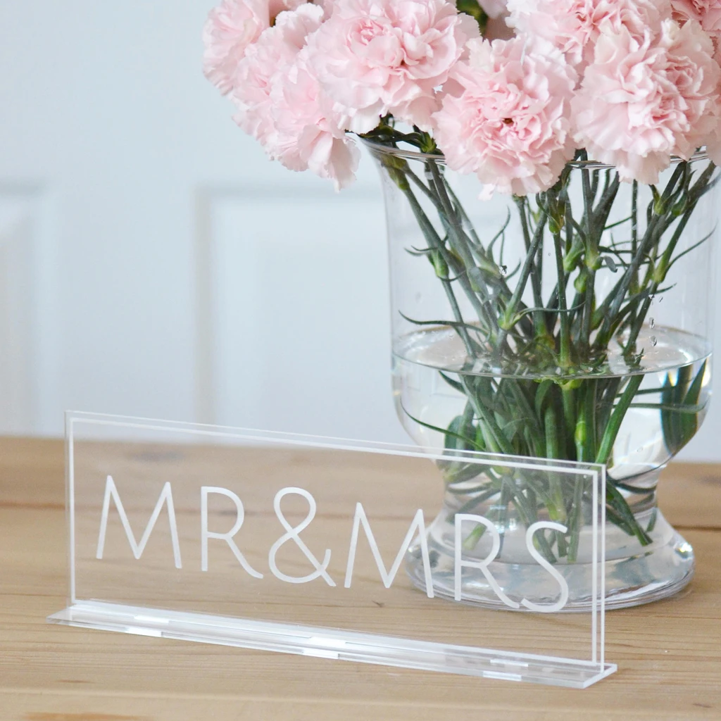 Буквы Mr& Mrs Свадебный знак белые буквы День рождения украшение стола DIY