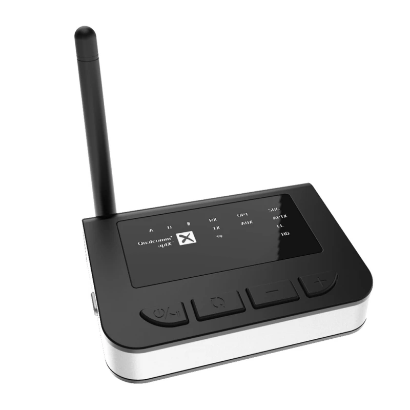 Bluetooth 5,0 приемник передатчик оптический AUX 3,5 мм HiFi беспроводной аудио адаптер на большие расстояния - Цвет: Black