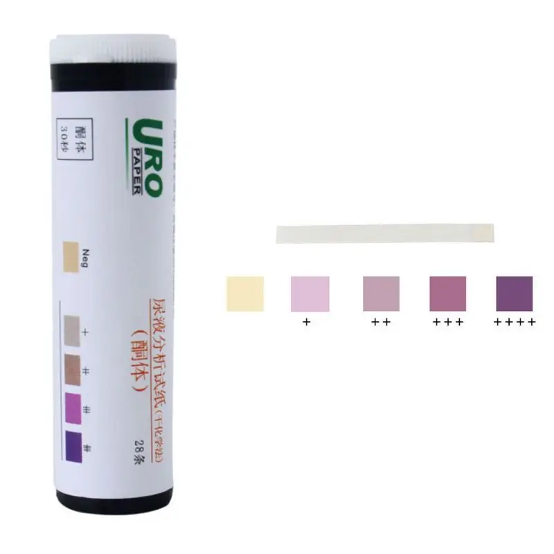 28Pcs/Bottle Professional Urine Ketone Test Paper Home Ketosis Body Fat Analysis Diet Weight Lose Test Strips PH Meter Tools 28Pcs/Bottle Professional Urine Ketone Test Paper Home Ketosis Body Fat Analysis Diet Weight Lose Test Strips PH Meter Tools