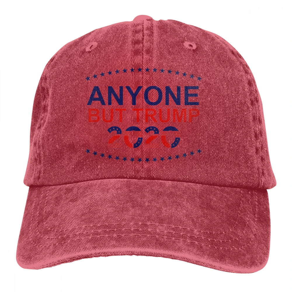 Любой, но Трамп Casquette натуральный унисекс Мужские Женские джинсовые бейсболка с ремешком кепки Регулируемый Гольф папа шляпа
