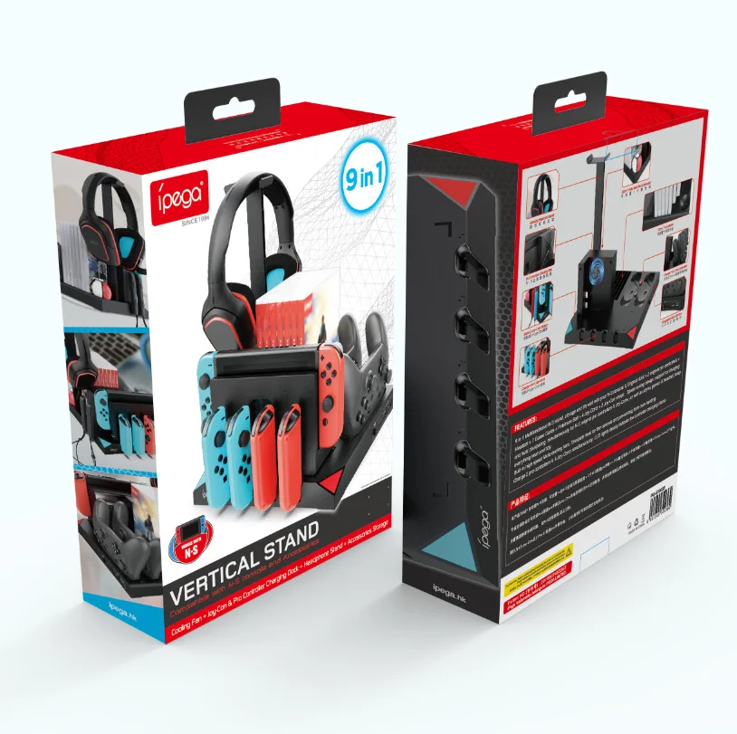 Ipega New Pg-Sw036 Dock Di Ricarica Stazione Di Ricarica Usb Per Nintendo Switch Joy Gamepad Dual Charger