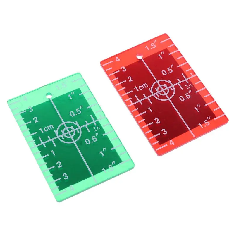 Лазерная пластина для карты дюйма/см для зеленого и красного лазерного уровня