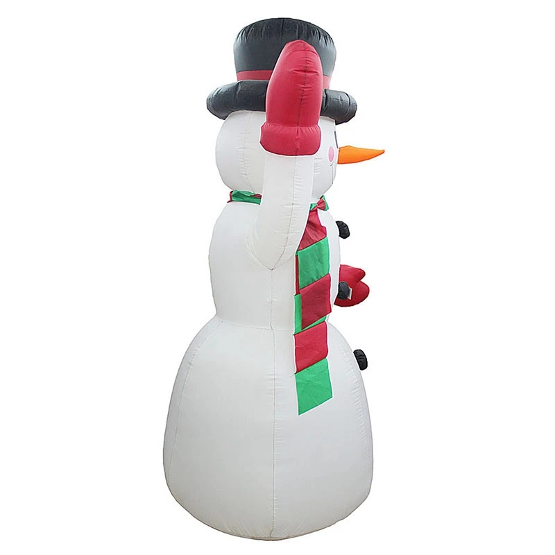 Quality 2.4M LED Air Inflatable Snowman with Blower Garden Outdoor Hotels Layout Christmas Decor Figure Kids Classic Toys