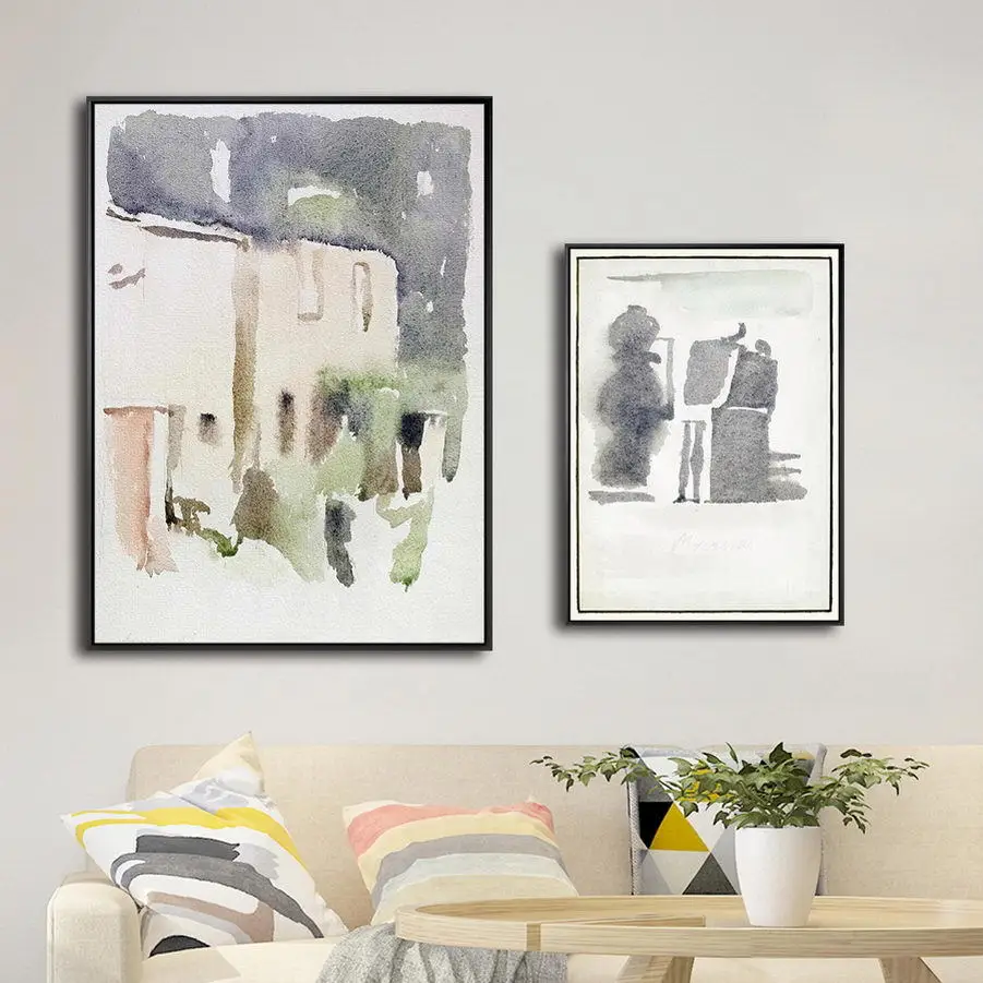

Italy Giclee Print Painting Core Customizable His Color Hanging Painting Self-Portraits Restaurant Living Room Decoration