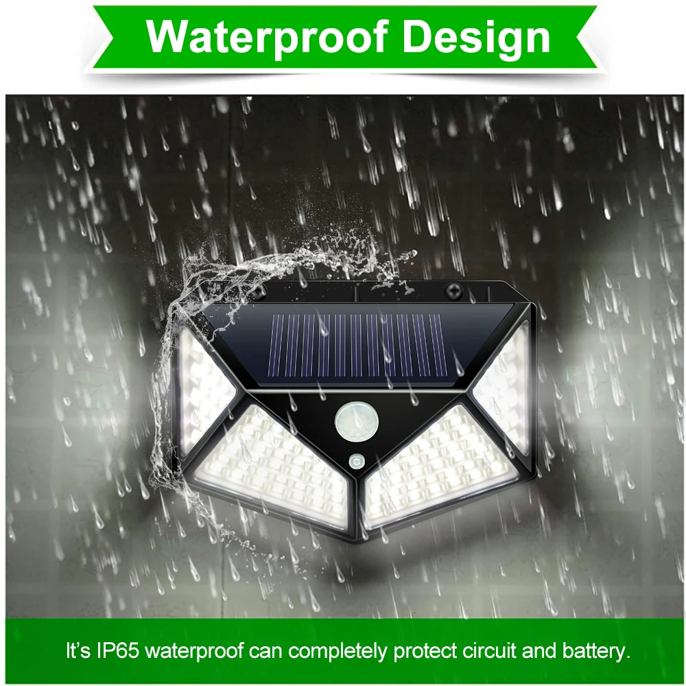solar led lights waterproof motion sensor