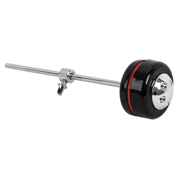 

Bass Drum Beater Kick Drum Foot Pedal Beater Silicone Head Accessory for Percussion Instrument (Black)