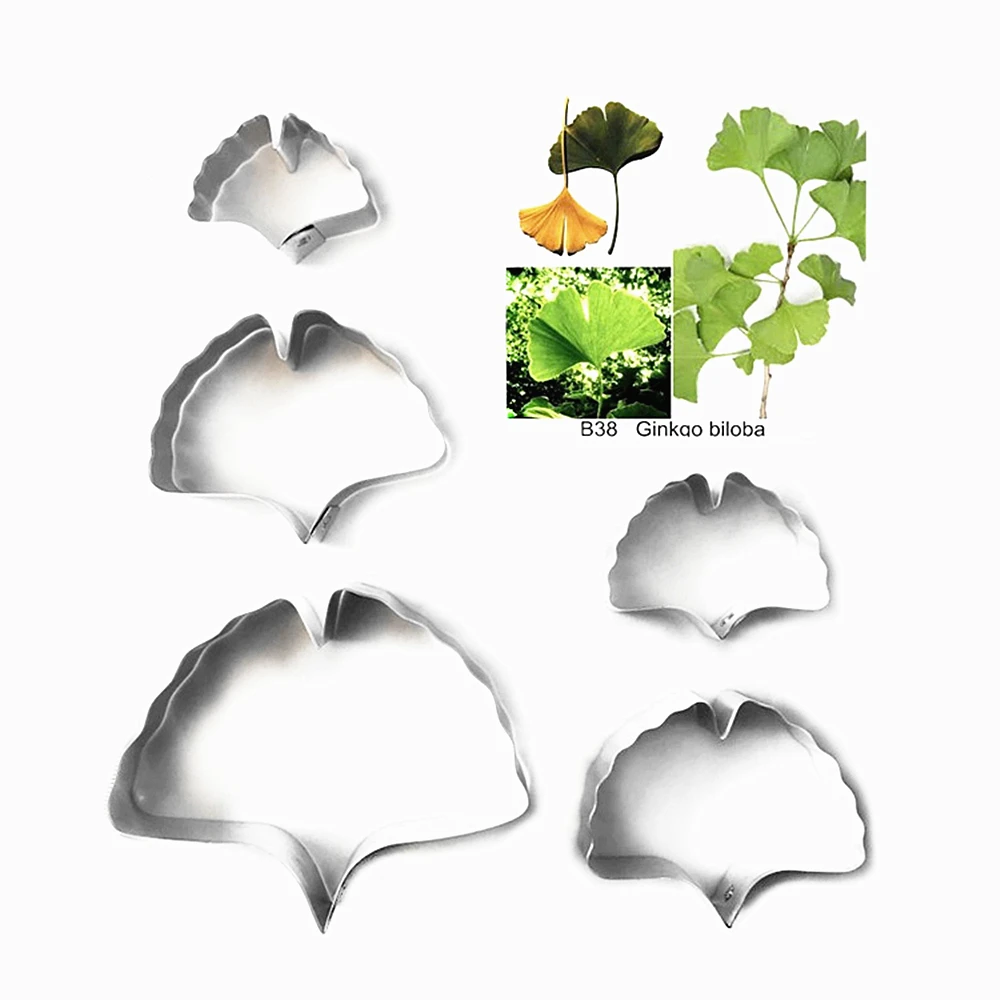 Ginkqo biloba лист полный набор резаков Sugarcraft фрезы цветок резак глиняные инструменты