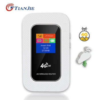 

TIANJIE 4G Sim Card Wifi Router CAT4 150Mbps Wireless Modem Router LTE FDD/TDD Mobile WIFI Unlock pocket Router hotspot portable
