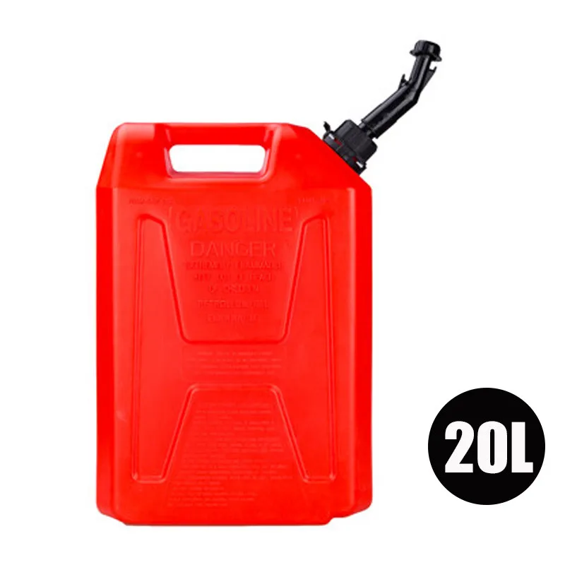 20L Red 5L 10L 20L Liter Plastic Spare Fuel Cans Oil Diesel Gasoline Container Jerrycan Oil Motorcycle Car Oil Petrol Can Canister Tanks - Название цвета: 20L Red